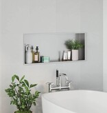VidaXL Douche Niche Zilver 75 x 30 x 9.5 cm Roestvrij staal