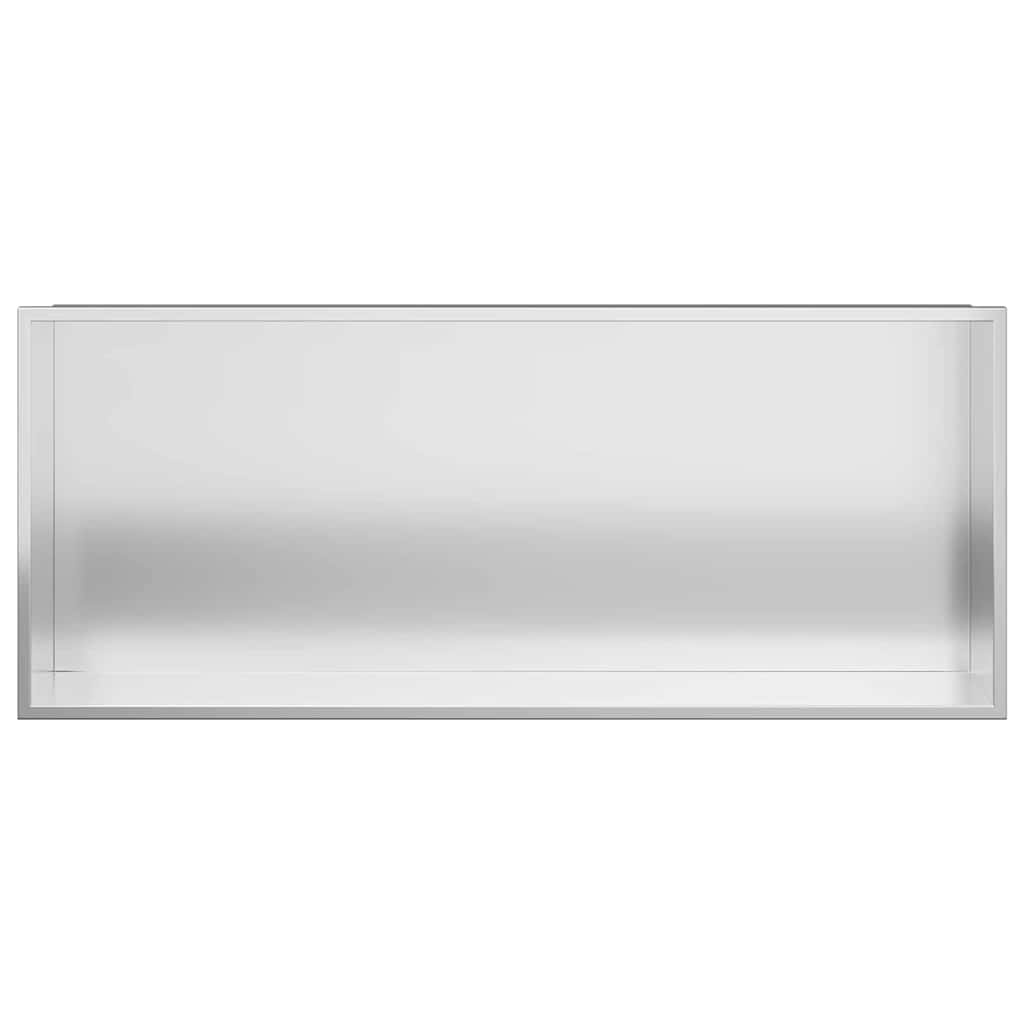 VidaXL Douche Niche Zilver 75 x 30 x 9.5 cm Roestvrij staal