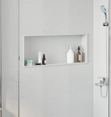 VidaXL Douche Niche Wit 75 x 30 x 9.5 cm Roestvrij staal