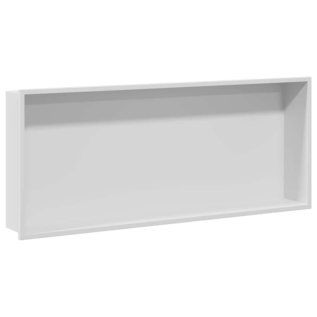 VidaXL Douche Niche Wit 75 x 30 x 9.5 cm Roestvrij staal