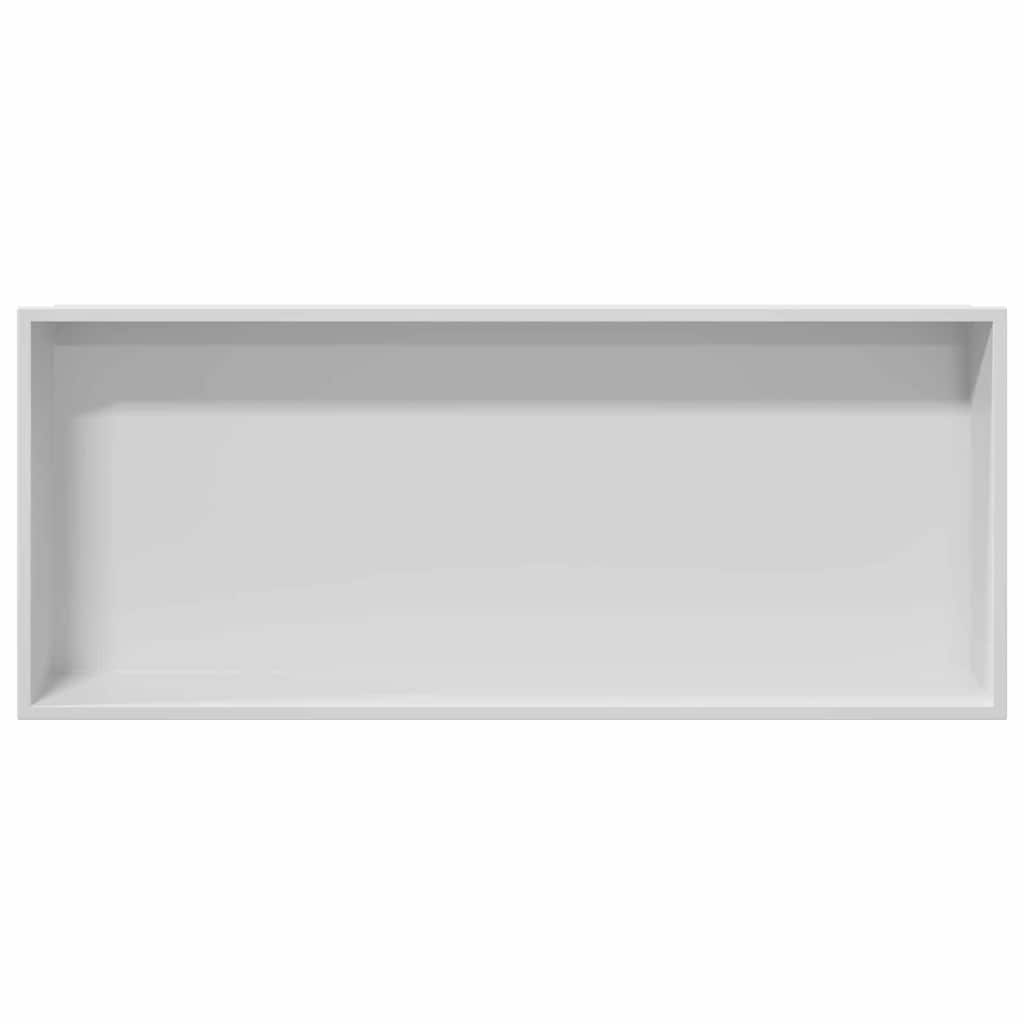 VidaXL Douche Niche Wit 75 x 30 x 9.5 cm Roestvrij staal