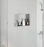VidaXL Douche Niche Zilver 45 x 30 x 9.5 cm Roestvrij staal