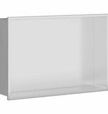 VidaXL Douche Niche Zilver 45 x 30 x 9.5 cm Roestvrij staal