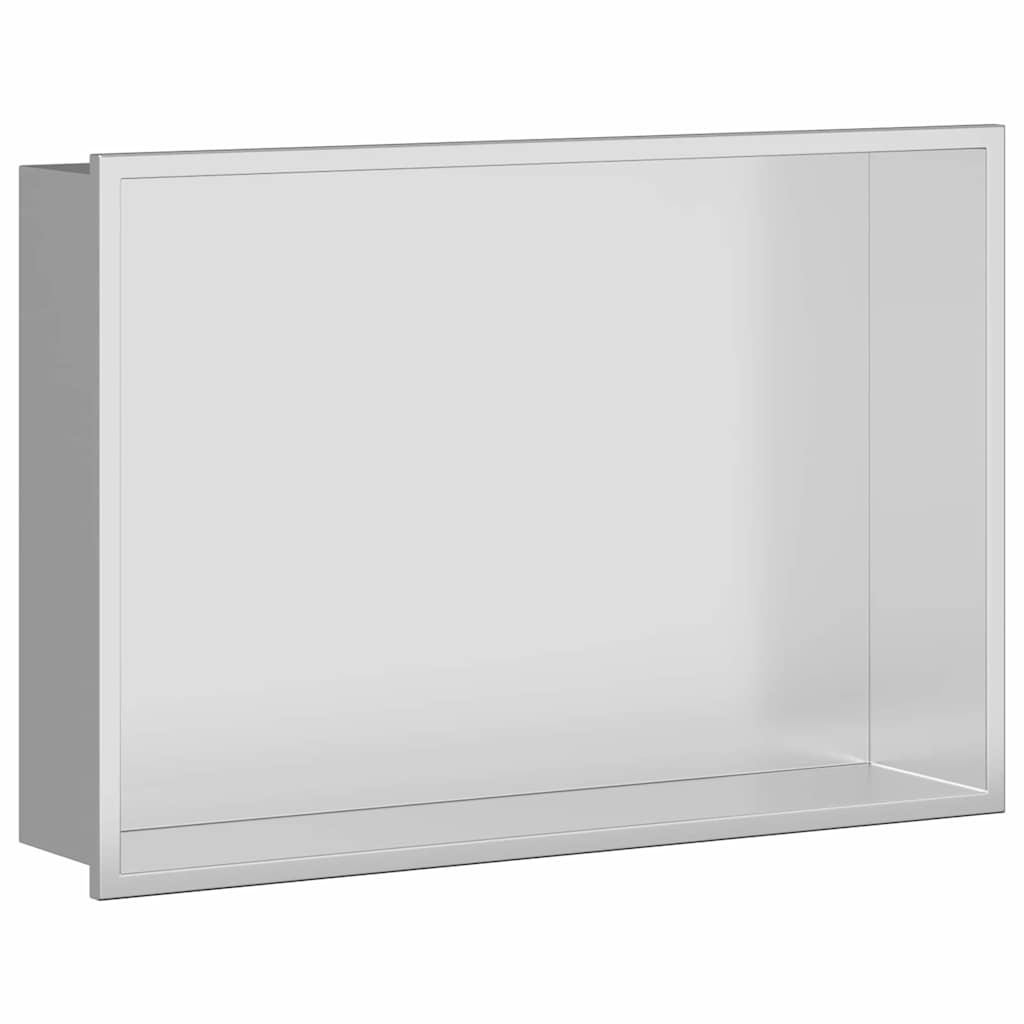 VidaXL Douche Niche Zilver 45 x 30 x 9.5 cm Roestvrij staal