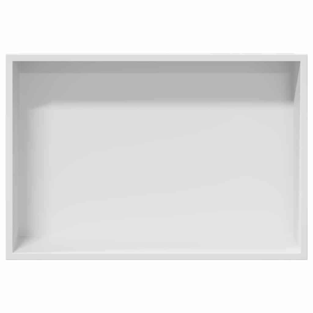 VidaXL Douche Niche Wit 45 x 30 x 9.5 cm Roestvrij staal