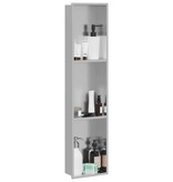 VidaXL Douche Niche Zilver 90 x 20 x 9.5 cm Roestvrij staal