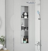 VidaXL Douche Niche Zilver 90 x 20 x 9.5 cm Roestvrij staal