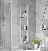 VidaXL Douche Niche Wit 90 x 20 x 9.5 cm Roestvrij staal