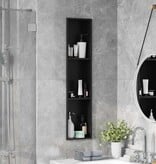 VidaXL Douche Niche Zwart 90 x 20 x 9.5 cm Roestvrij staal