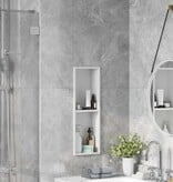 VidaXL Douche Niche Wit 60 x 20 x 9.5 cm Roestvrij staal