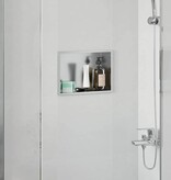 VidaXL Douche Niche Zilver 30 x 20 x 9.5 cm Roestvrij staal