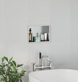 VidaXL Douche Niche Zilver 30 x 20 x 9.5 cm Roestvrij staal