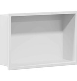 VidaXL Douche Niche Wit 30 x 20 x 9.5 cm Roestvrij staal