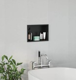 VidaXL Douche Niche Zwart 30 x 20 x 9.5 cm Roestvrij staal