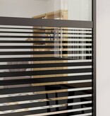 VidaXL Schuifdeur Zwart 90 x 205 cm Gehard glas en Aluminium