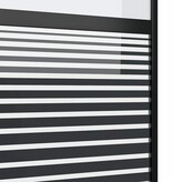 VidaXL Schuifdeur Zwart 90 x 205 cm Gehard glas en Aluminium