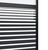 VidaXL Schuifdeur Zwart 76 x 205 cm Gehard glas en Aluminium