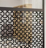 VidaXL Schuifdeur Zwart 102.5 x 205 cm Gehard glas en Aluminium