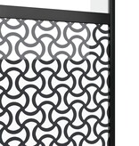 VidaXL Schuifdeur Zwart 102.5 x 205 cm Gehard glas en Aluminium