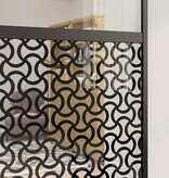 VidaXL Schuifdeur Zwart 90 x 205 cm Gehard glas en Aluminium