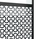 VidaXL Schuifdeur Zwart 90 x 205 cm Gehard glas en Aluminium