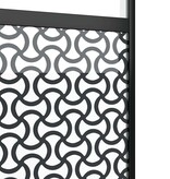 VidaXL Schuifdeur Zwart 76 x 205 cm Gehard glas en Aluminium