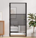 VidaXL Binnen Deur Zwart 102.5 x 201.5 cm Gehard glas en Aluminium