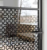 VidaXL Binnen Deur Zwart 102.5 x 201.5 cm Gehard glas en Aluminium