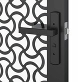 VidaXL Binnen Deur Zwart 102.5 x 201.5 cm Gehard glas en Aluminium