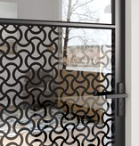 VidaXL Binnen Deur Zwart 93 x 201.5 cm Gehard glas en Aluminium