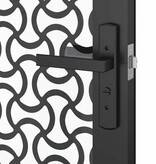 VidaXL Binnen Deur Zwart 93 x 201.5 cm Gehard glas en Aluminium