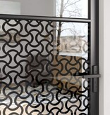 VidaXL Binnen Deur Zwart 83 x 201.5 cm Verstevigd glas, Aluminium