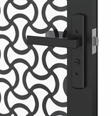 VidaXL Binnen Deur Zwart 83 x 201.5 cm Verstevigd glas, Aluminium