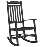 VidaXL Schommelstoel Zwart 65 x 84 x 114 cm Polyetheen