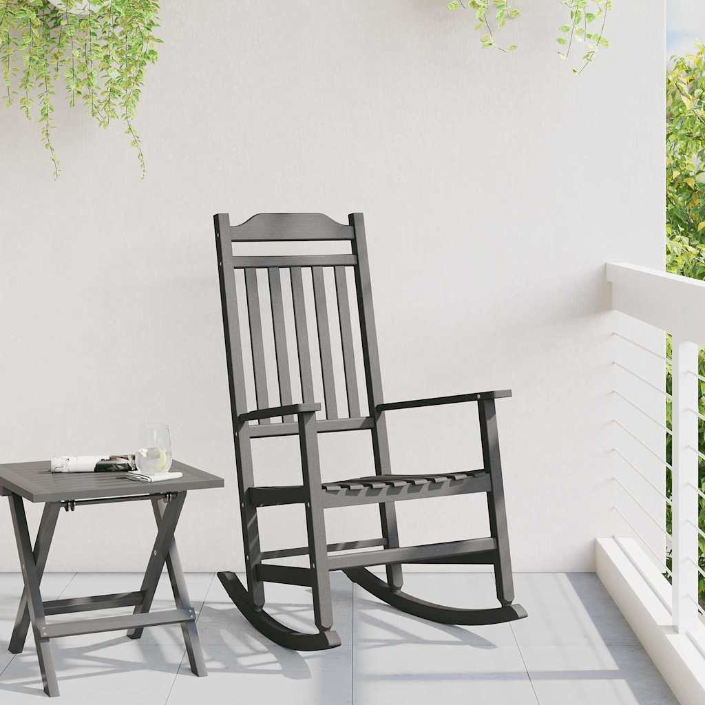 VidaXL Schommelstoel Zwart 65 x 84 x 114 cm Polyetheen