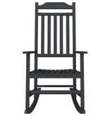 VidaXL Schommelstoel Zwart 65 x 84 x 114 cm Polyetheen