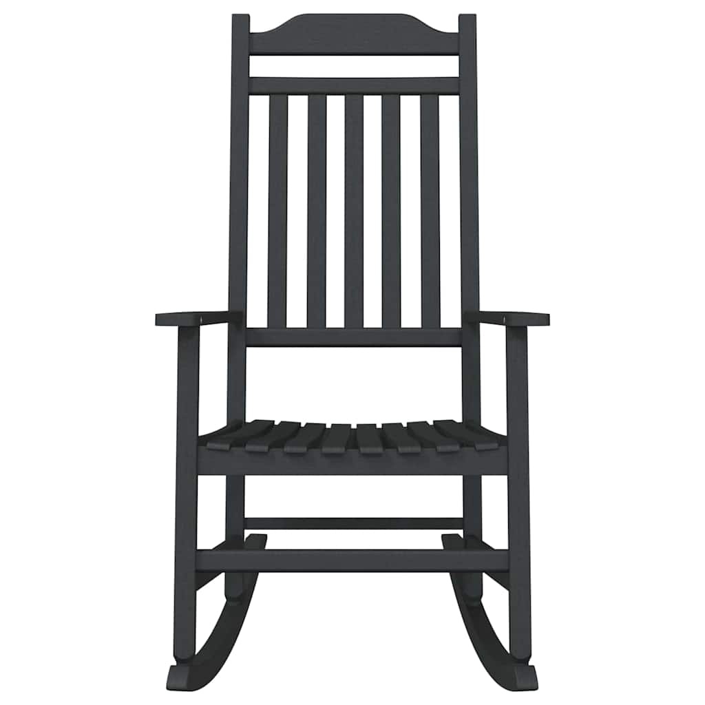 VidaXL Schommelstoel Zwart 65 x 84 x 114 cm Polyetheen