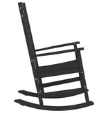 VidaXL Schommelstoel Zwart 65 x 84 x 114 cm Polyetheen