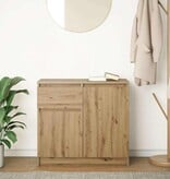VidaXL Dressoir lade 71x35x65 cm spaanplaat artisanaal eikenkleurig