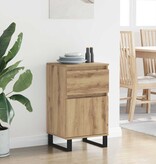 VidaXL Dressoir artisanaal eikenkleurig 35 x 40 x 70 cm Bewerkt hout