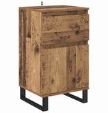 VidaXL Dressoir met lade Oud hout 35 x 40 x 70 cm Bewerkt hout