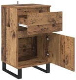 VidaXL Dressoir met lade Oud hout 35 x 40 x 70 cm Bewerkt hout