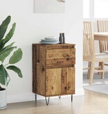 VidaXL Dressoir met lade Oud hout 35 x 40 x 70 cm Bewerkt hout