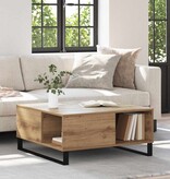 VidaXL Salontafel artisanaal eikenkleurig 80 x 80 x 36.5 cm