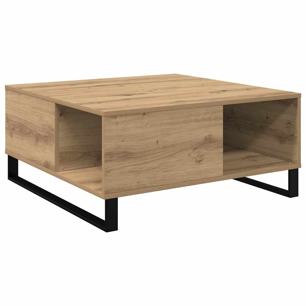 VidaXL Salontafel artisanaal eikenkleurig 80 x 80 x 36.5 cm