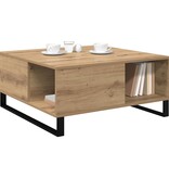 VidaXL Salontafel artisanaal eikenkleurig 80 x 80 x 36.5 cm