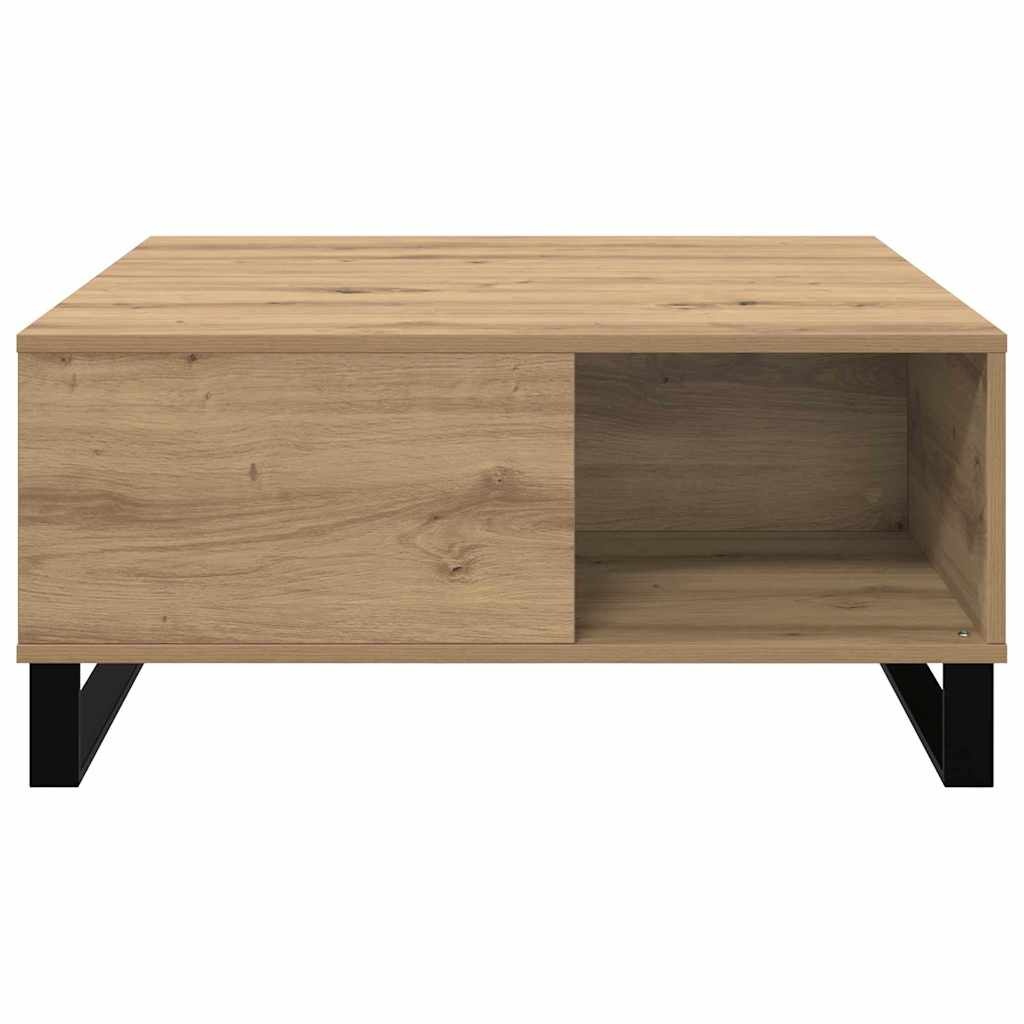 VidaXL Salontafel artisanaal eikenkleurig 80 x 80 x 36.5 cm