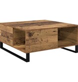 VidaXL Salontafel Oud hout 80 x 80 x 36.5 cm Bewerkt hout