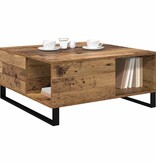 VidaXL Salontafel Oud hout 80 x 80 x 36.5 cm Bewerkt hout
