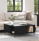 VidaXL Salontafel Zwart eiken 80 x 80 x 36.5 cm Bewerkt hout